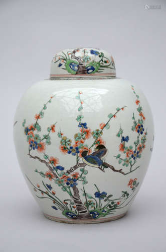 Famille verte ginger jar in Samson porcelain