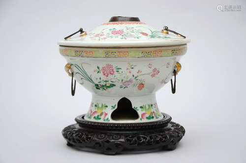 A Chinese famille rose brazier, Republic period