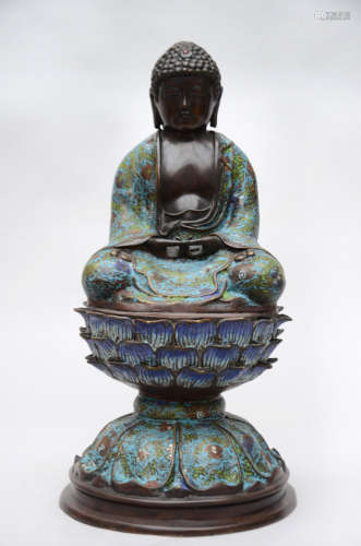 A Japanese buddha in champlevÈ