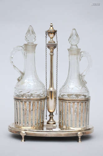 Silver oil and vinegar set