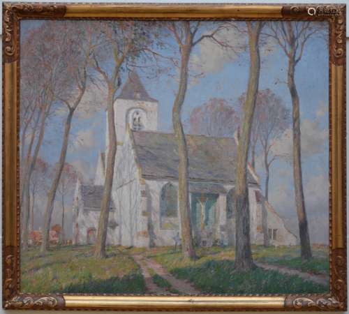 E. Vierin: painting (o/c) 'church'