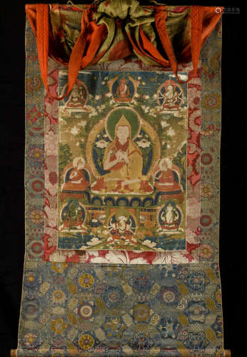 Tibetan thanka 'tsongkhapa',