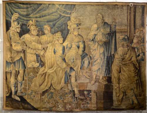 A Flemish tapestry 'figures' 17th century