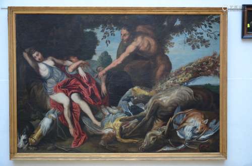 Painting (o/c) Flemish school 'allegorical representation'