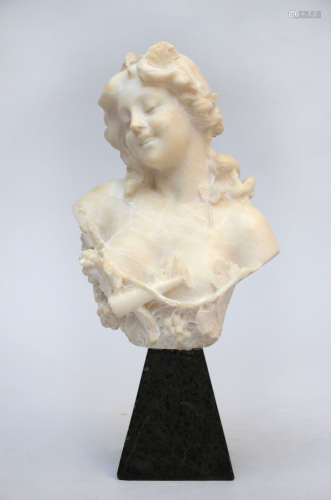 Romantic alabaster bust