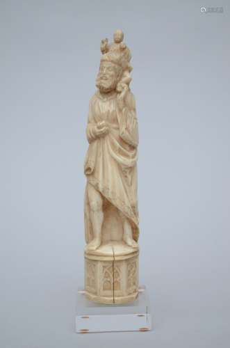 Sculpture in ivory 'holy Christopher'