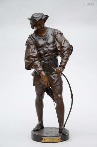 Picault: bronze sculpture 'archer'