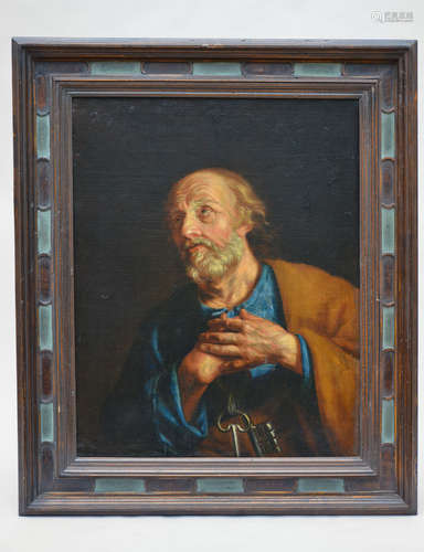 Anonymous (17th - 18th century): painting (o/c) 'Petrus'