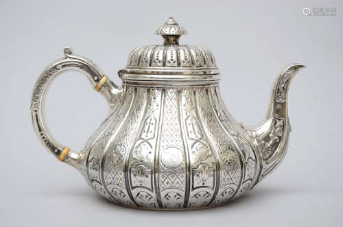 English silver teapot