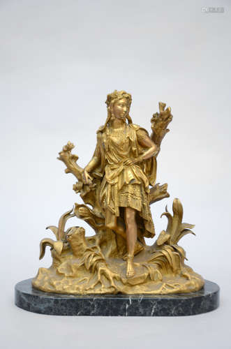 Gilt bronze statue 'lady'