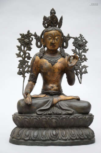Asian bronze sculpture 'white tara'
