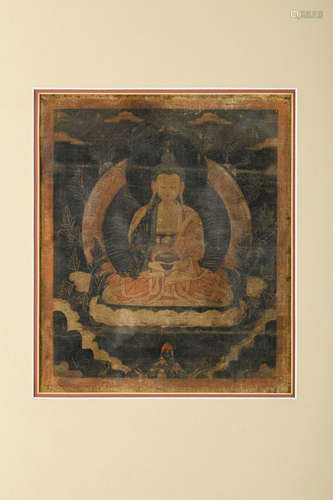 Tibetan thanka 'buddha amitabha'