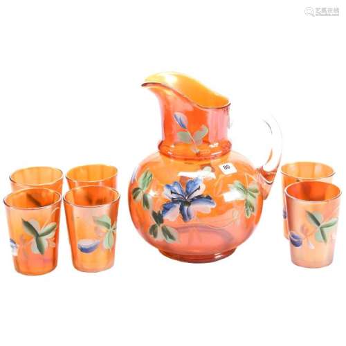 Waterset Marigold Carnival Glass