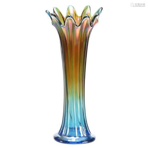 Carnival Glass Vase by Northwood 11