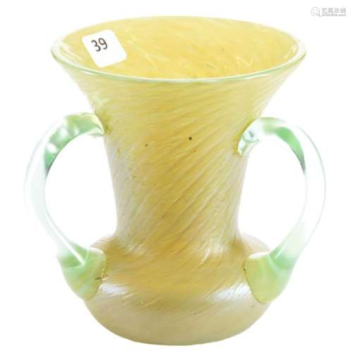 Loving Cup Loetz Style Art Glass 5.5