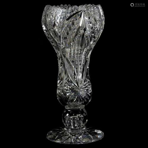 Vase American Brilliant Cut Glass