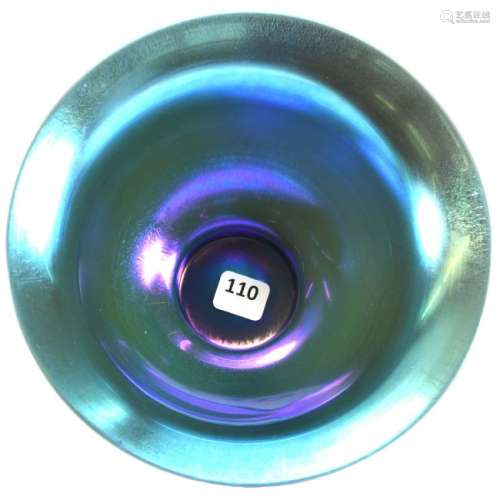 Bowl Unmarked Steuben Art Glass 3.25