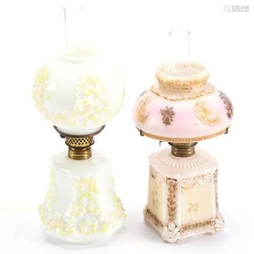 (2) Miniature Kerosene Lamps