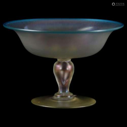 Steuben Unmarked Art Glass Compote 4