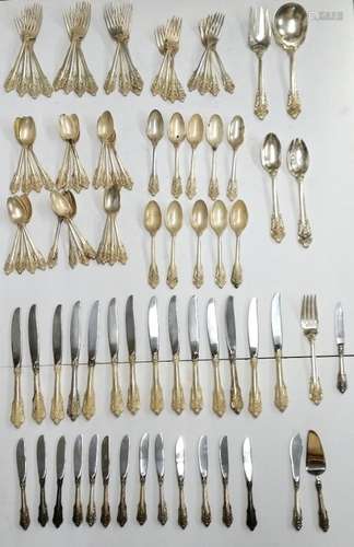 Wallace Grande Baroque 89P Sterling Silver Flatware Set