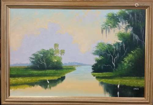 Livingston Roberts Florida Highwaymen Original Painting