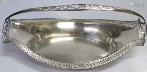 Vintage Sterling Silver Biscuit Bread Tray Basket