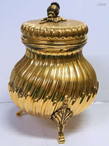 Tiffany Co Antique Gilt Sterling Silver Footed Urn