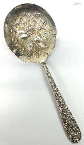 S Kirk Son Sterling Silver Repousse Berry Bon Bon Spoon