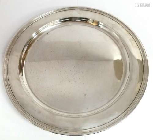 Tiffany & Co Makers Sterling Silver 13in Round Tray
