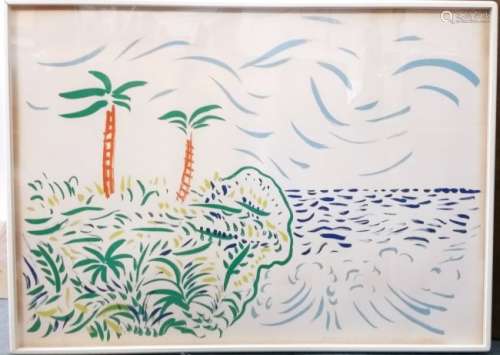 David Hockney Color Lithograph Pencil Signed ed100