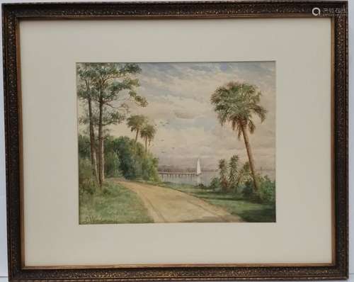 Laura Woodward Florida Landscape Watercolor Painting