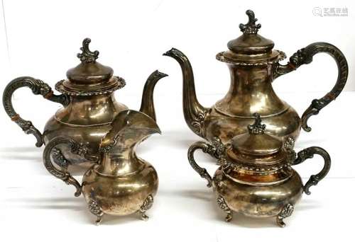 Vintage Alt Heidelberg Sterling Silver 4Pc Tea Set