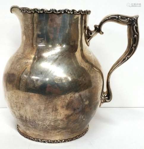 Whiting Antique Sterling Silver Huge Water Pitcher