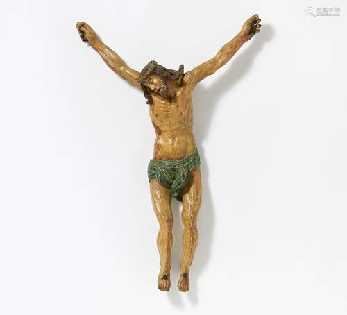 Franken - 17. Jh.Corpus Christi. Weichholz, farbig gefasst. Höhe: 106cm. Sonderregelungen Art &