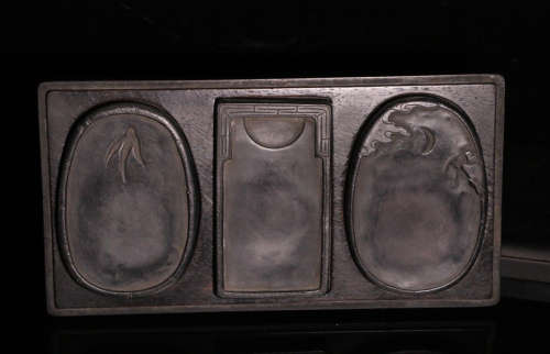 SET QING DYNASTY STONE CARVED INK SLAB