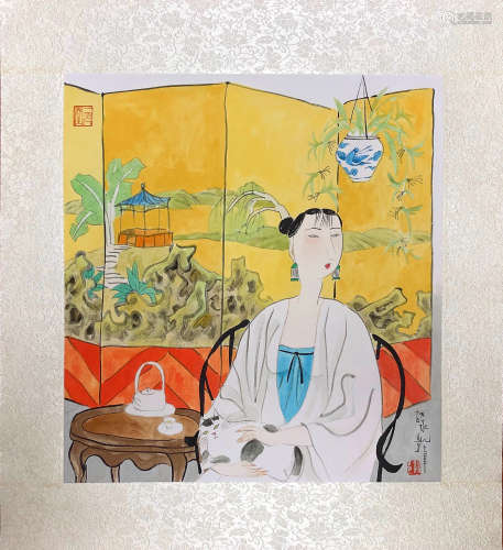 YONGKAI HU <BAO MAO SHI NU> PAINTING