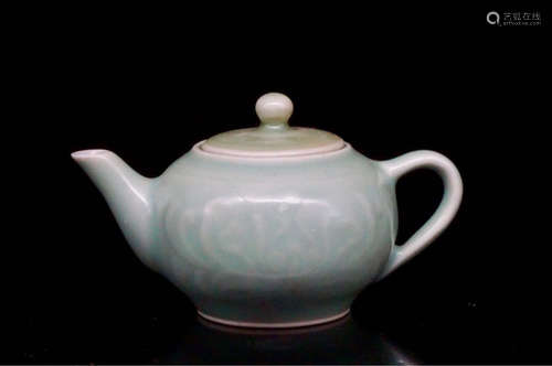 A CELADON WARE TEAPOT