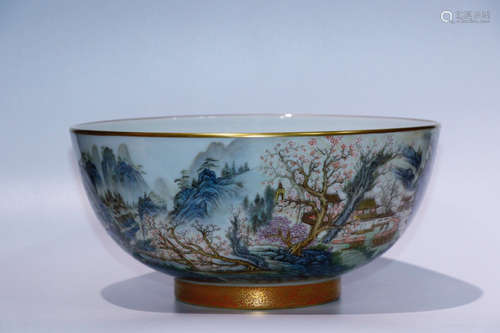 A LANDSCAPE PATTERN BOWL