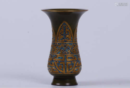 A LUJUN GLAZED VESSEL DESIGN ORNAMENT