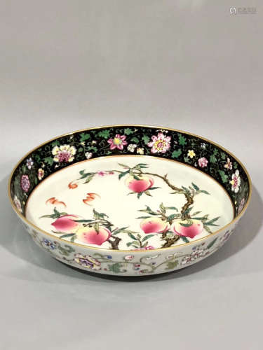 A PEACH PATTERN PLATE