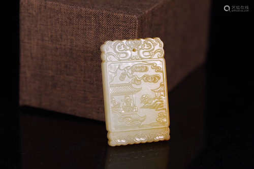 A STORY DESIGN HETIAN JADE PENDANT