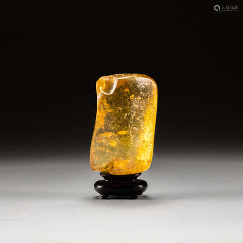 Old Antique Cut Inside Amber