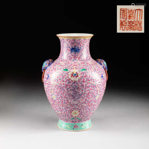 19th Jiaqing Period Cloisonne Vase