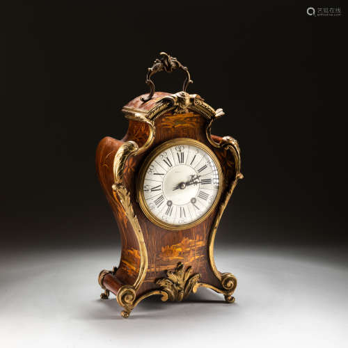19th Antique Tiffany Gilt Bronze Clock