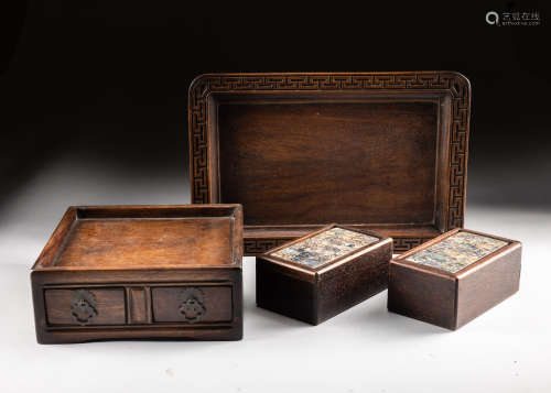 Set Of Chinese Antique Wood