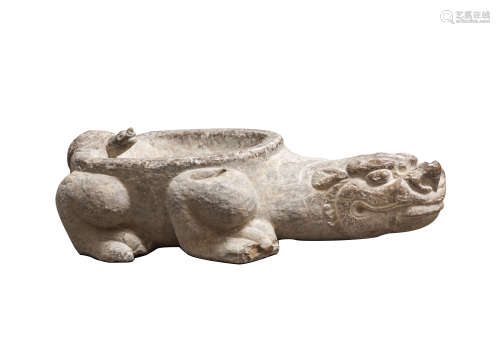 Large Han Antique Turtle Stone