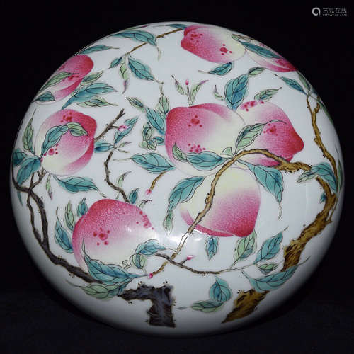 AN OLD TIBETAN PEACH PATTERN FRUIT DISH