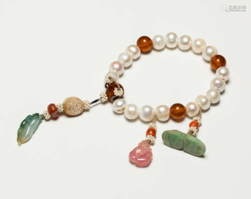 19th Antique Pearl Prayer Beads