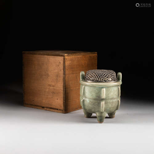 Republic Period Antique Celadon Glazed Incense Burner