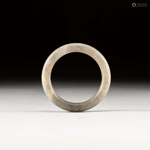 19th Antique Gray Jade Bangles